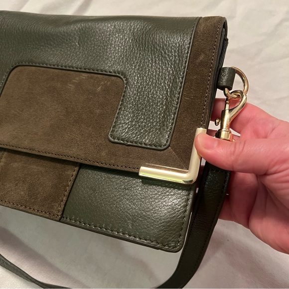 Vince Camuto genuine leather and suede hand bag - Picture 10 of 16